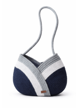 Handcrafted Cotton Rope Knot Bag Stylish Handmade Handbag – Hand Bag on Brown Living™. SKU: OEP944A. Img 3.