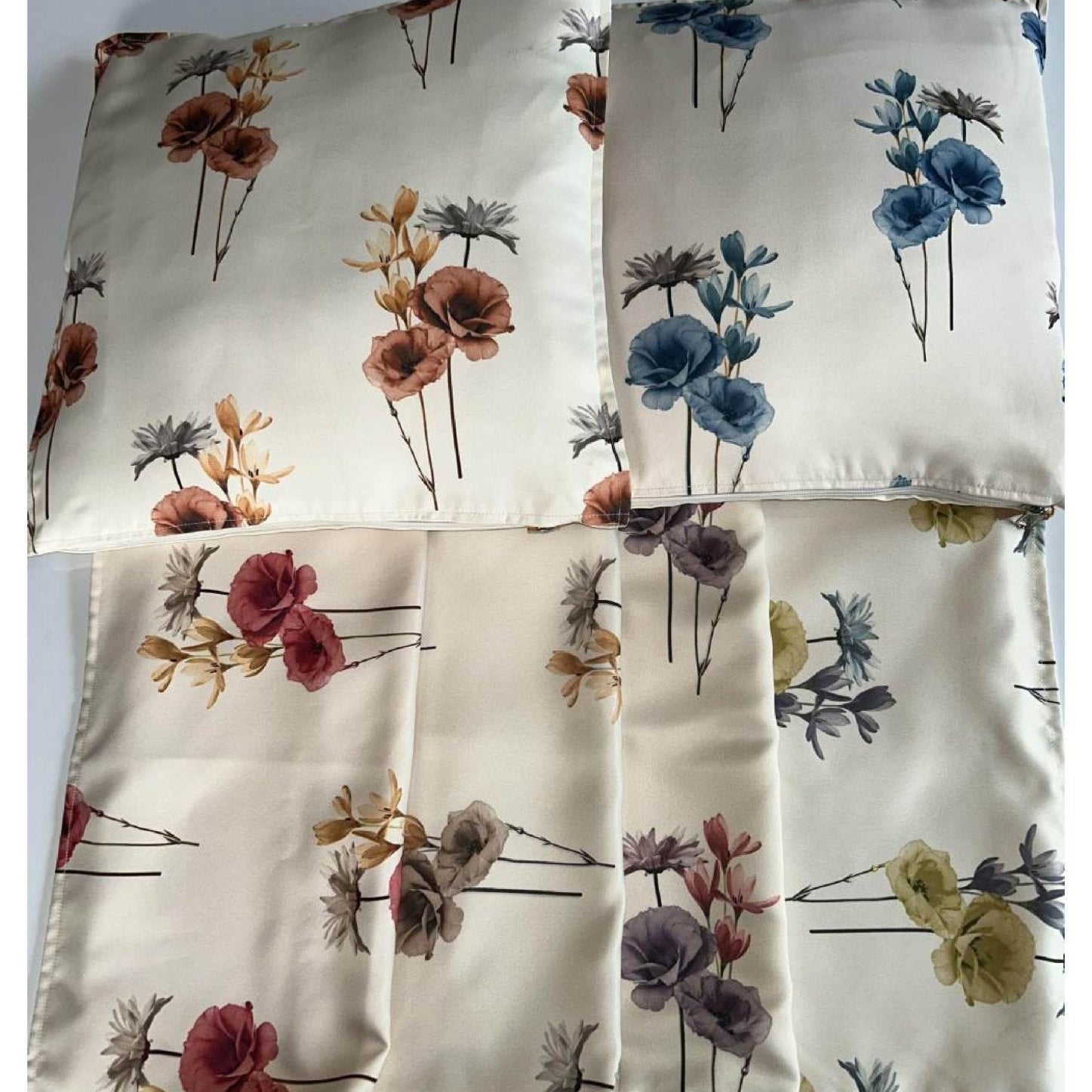 Handcrafted Cushion Covers – Set of 6 | Upcycled Cloth Textures – Covers & Inserts on Brown Living™. SKU: BL-IA-CC-1_3. Img 3.