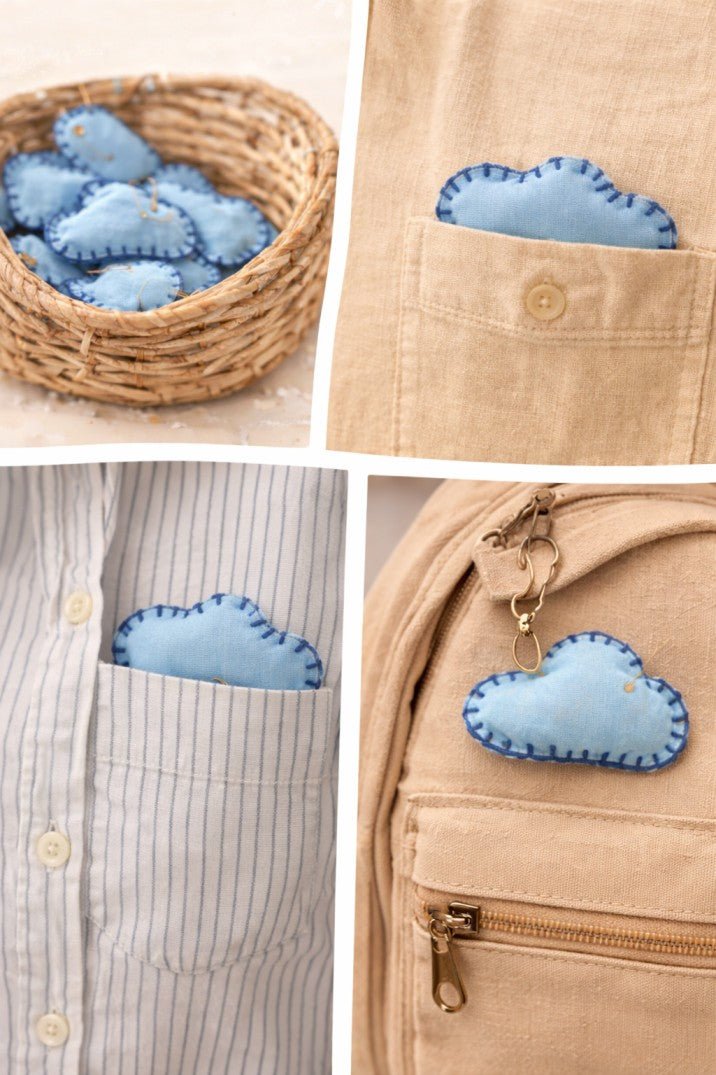 Handcrafted Fabric Brooches | Artistic Textile Accessories – Womens Brooches & Lapel Pins on Brown Living™. SKU: FB02. Img 2.