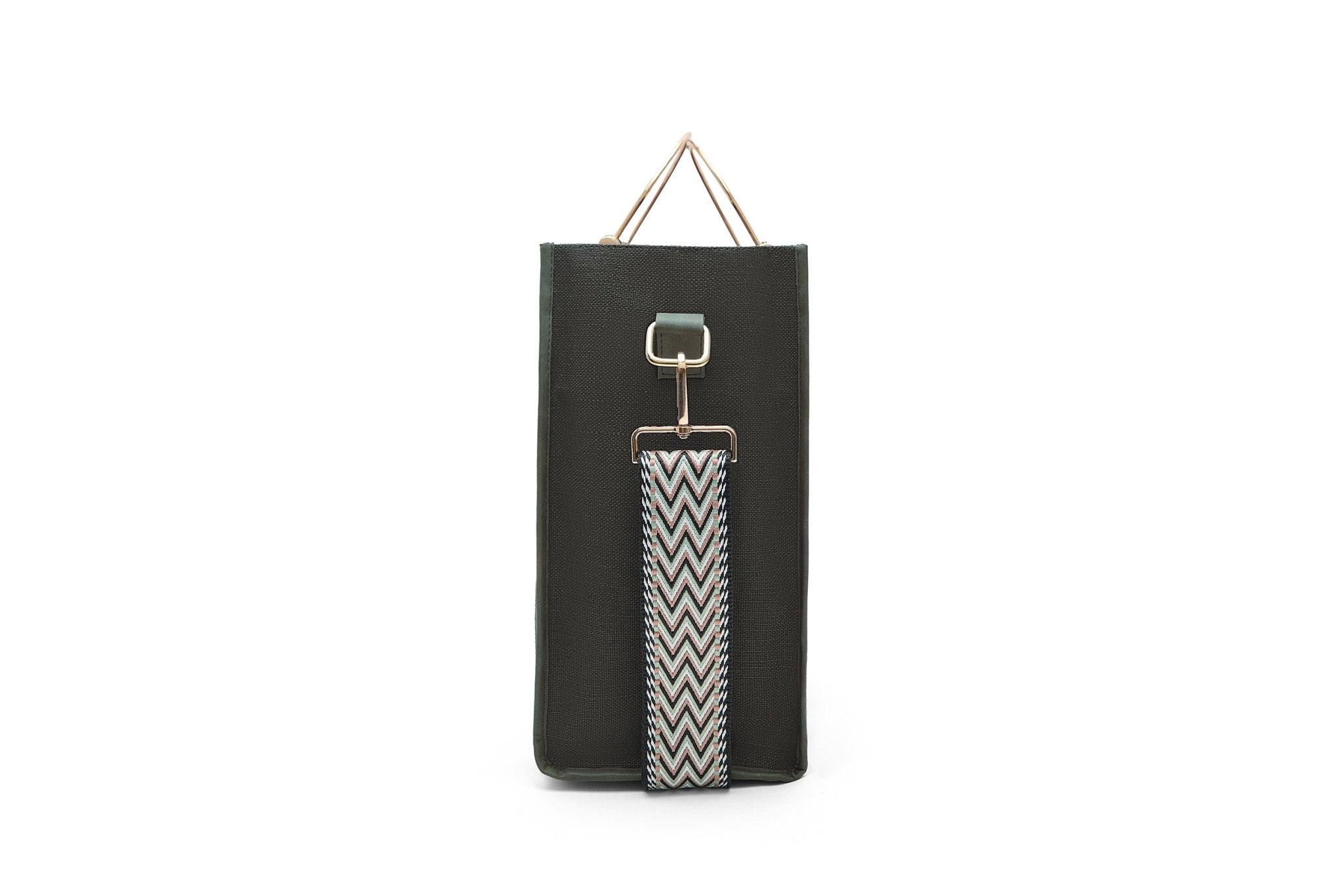 Handcrafted Hemp Fabric Everyday Tote Crossbody Bag – Bags on Brown Living™. SKU: GTB01-OLIVE. Img 11.