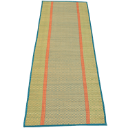 Handcrafted Madurkathi Floor Mat (2ft x 5ft) – Mats & Rugs on Brown Living™. SKU: MKLMAT003K. Img 12.