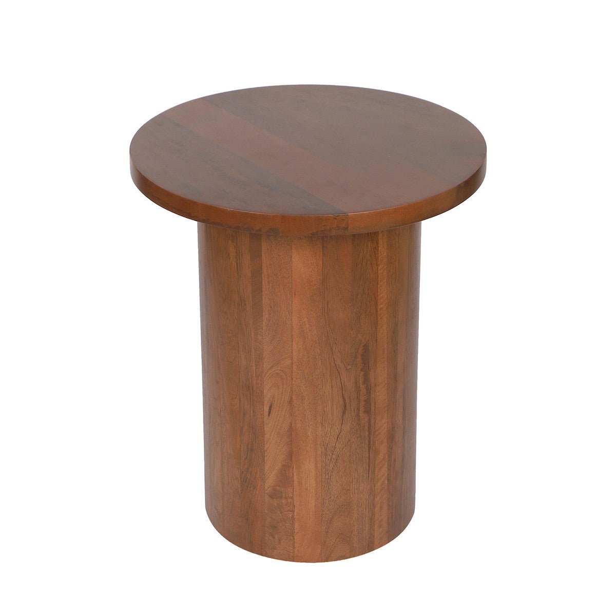 Handcrafted Rounded Twist Accent Mango Wood Table | Verified Sustainable by Brown Living™