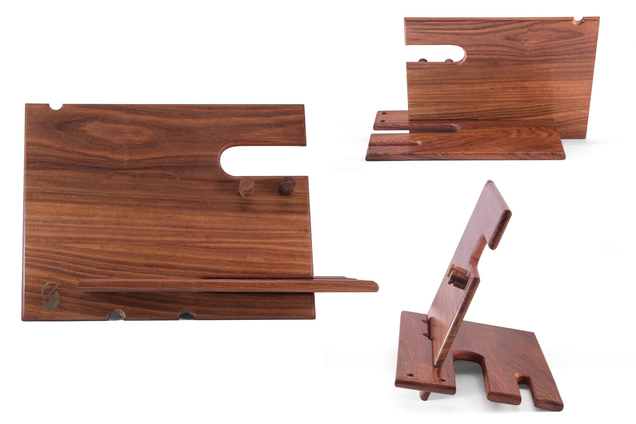 Handcrafted Wooden Multipurpose Desk Organiser – Desk Organizers on Brown Living™. SKU: DO. Img 4.