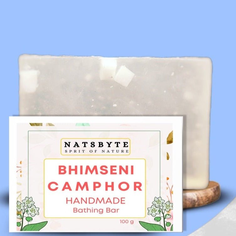 Handmade Camphor Soap for Bath - 120g – Body Soap on Brown Living™. SKU: Camphor. Img 1.