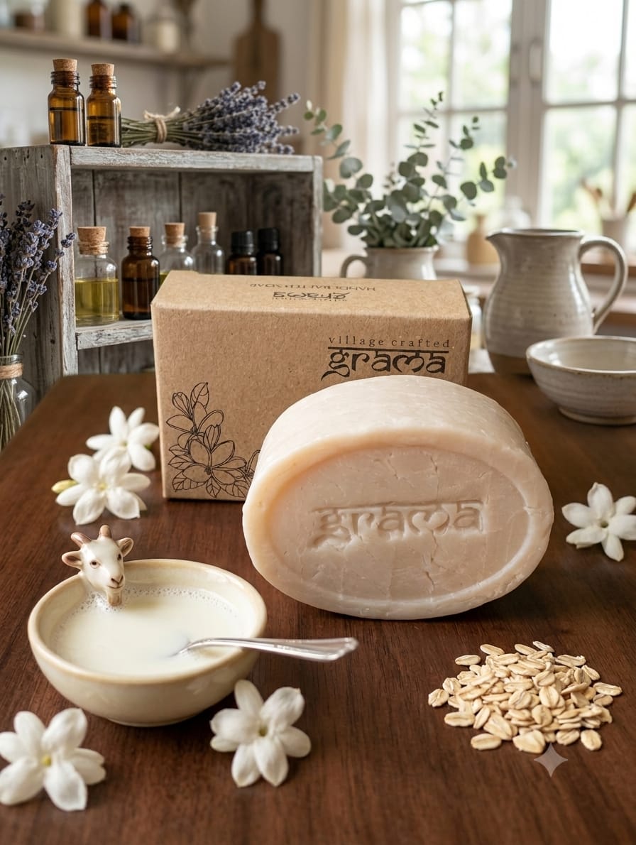 Handmade Goat Milk Soap, 125g each| Pack of 2 & 3 ( Hot Process ). – Body Soap on Brown Living™. SKU: goatmilk2. Img 7.