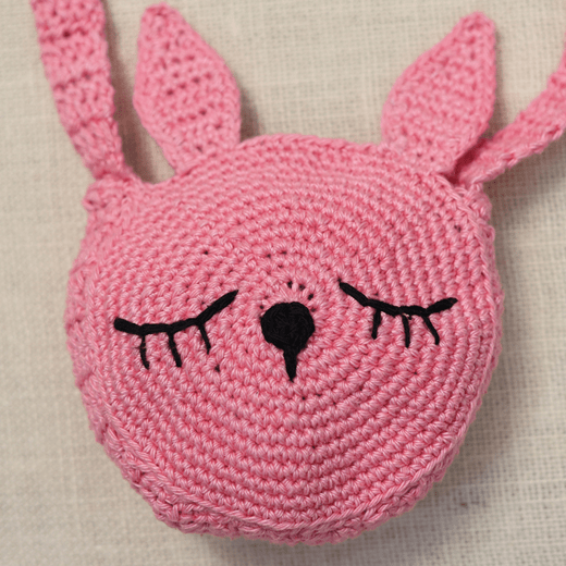 Handmade Hello Kitty Pink Crochet Bag – Kids Bags on Brown Living™. SKU: SARKID08. Img 6.