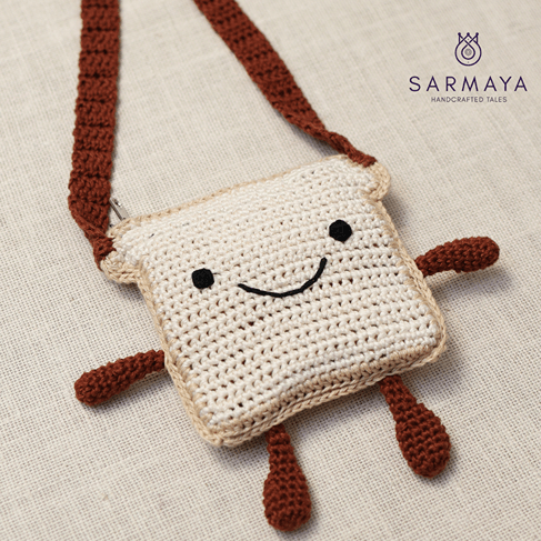 Handmade Nutella Bread Crochet Bag – Kids Bags on Brown Living™. SKU: SARKID07. Img 7.