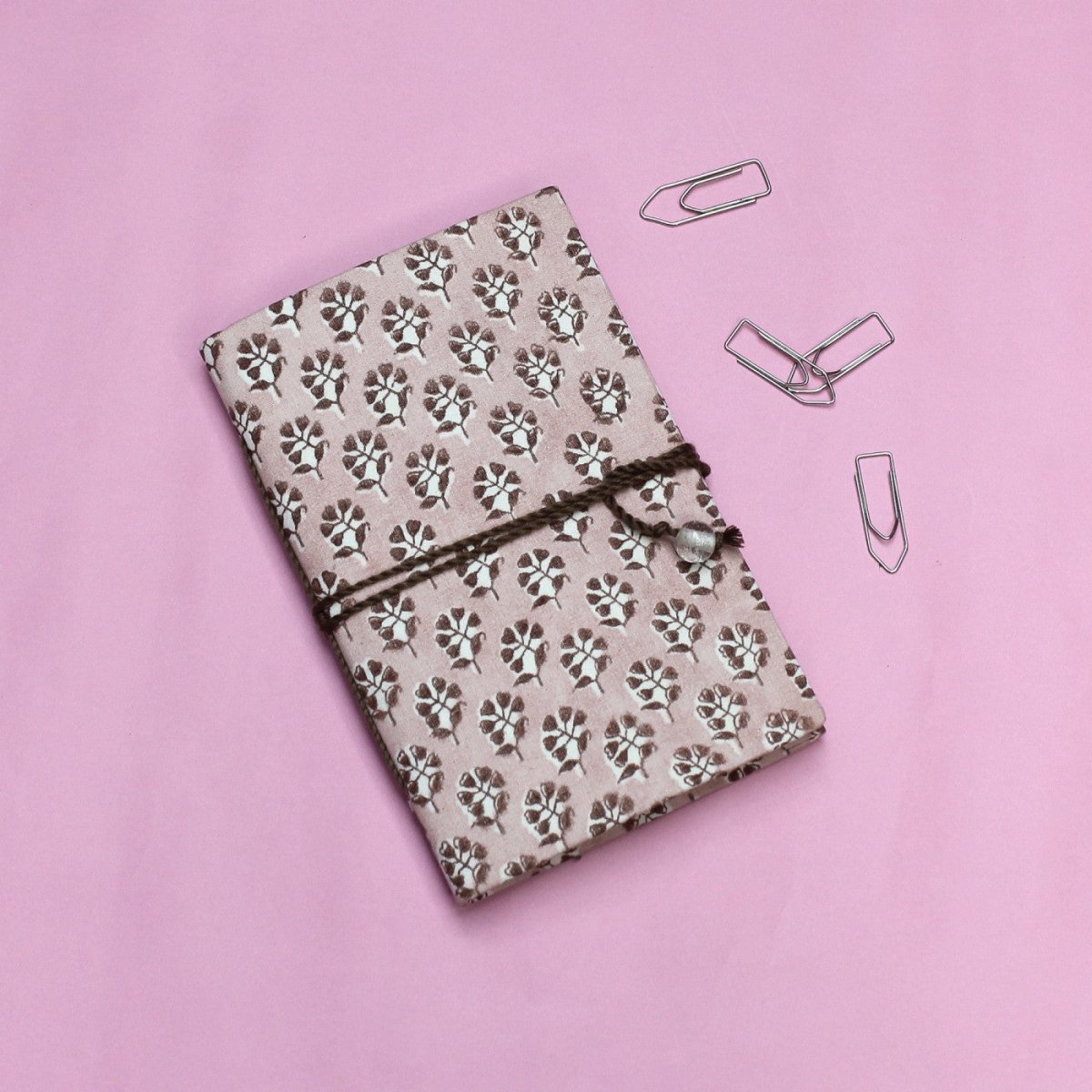 Handmade Patchwork Pocket Diary – Notebooks & Notepads by The Mohraj available on Brown Living™. Handmade Blush Floral Diary . SKU: MJ00009STD. Img 9.