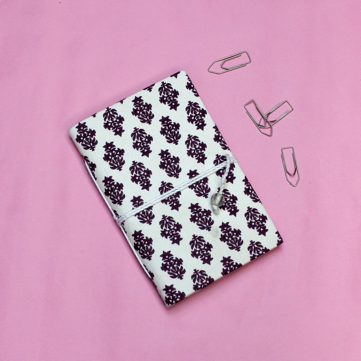 Handmade Patchwork Pocket Diary – Notebooks & Notepads by The Mohraj available on Brown Living™. Handmade Lavender Blossom Diary . SKU: MJ00009STE. Img 10.