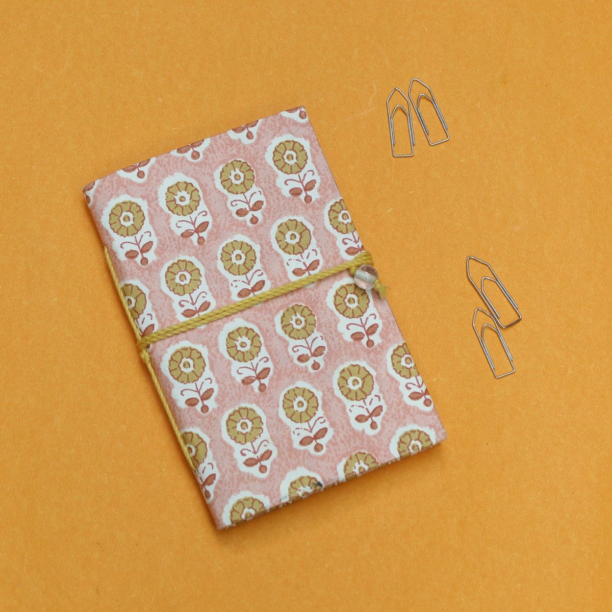 Handmade Patchwork Pocket Diary – Notebooks & Notepads by The Mohraj available on Brown Living™. Handmade Sunset Bloom Pocket Diary . SKU: MJ00009STA. Img 6.
