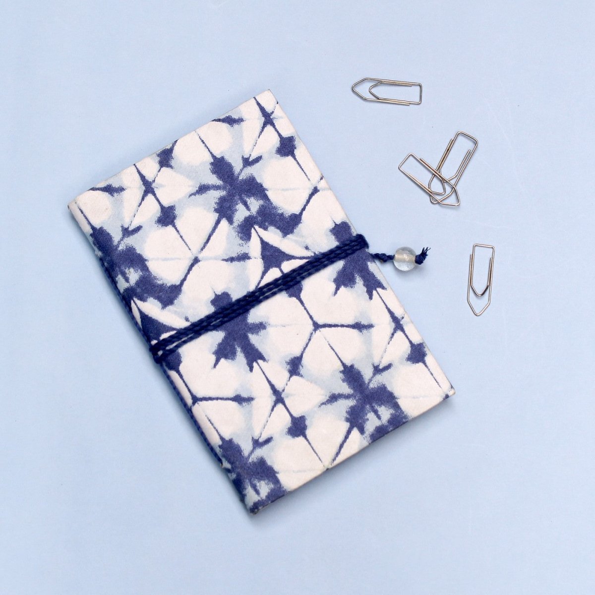 Handmade Patchwork Pocket Diary – Notebooks & Notepads by The Mohraj available on Brown Living™. Indigo Blockprinted Pocket Diary . SKU: MJ00009STB. Img 7.