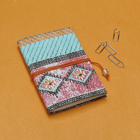 Handmade Recycled Paper Pocket Diary – Notebooks & Notepads on Brown Living™. SKU: MJ00009STA. Img 3.