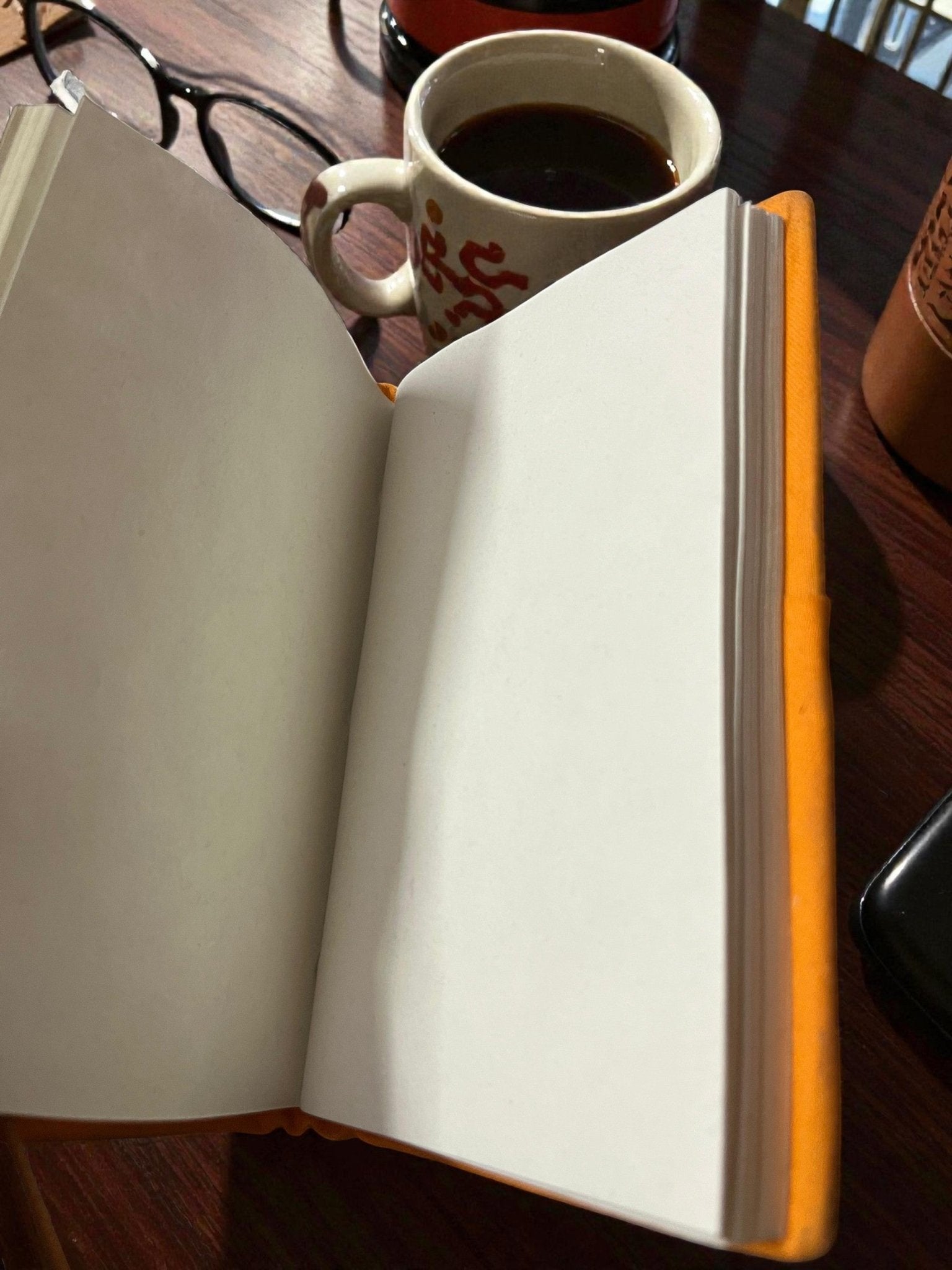 Handmade Recycled Paper Bahi Khata Journal Traditional – Stationary on Brown Living™. SKU: OEP245b. Img 7.
