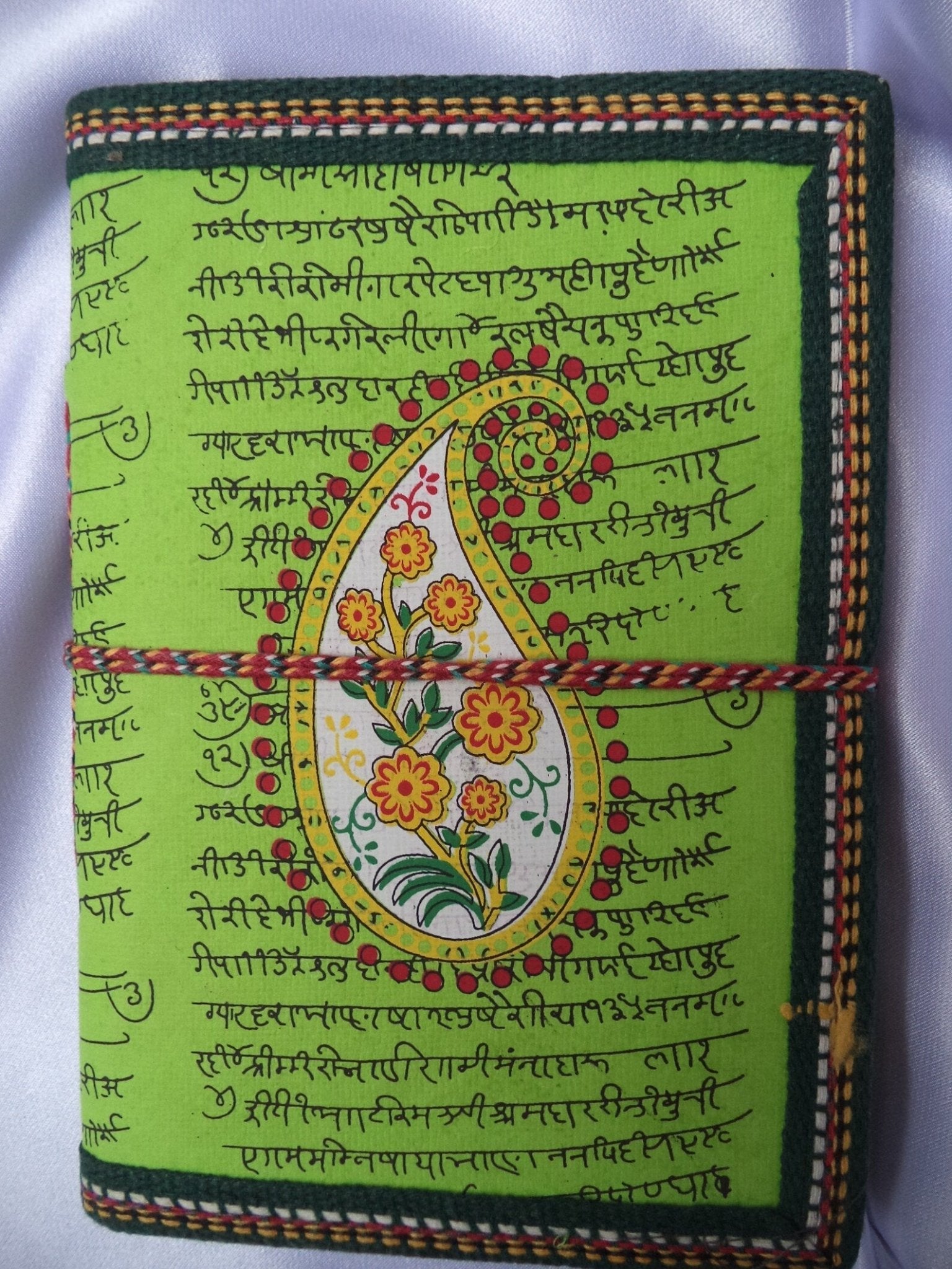 Handmade Recycled Paper Bahi Khata Journal Traditional – Stationary on Brown Living™. SKU: OEP247. Img 4.