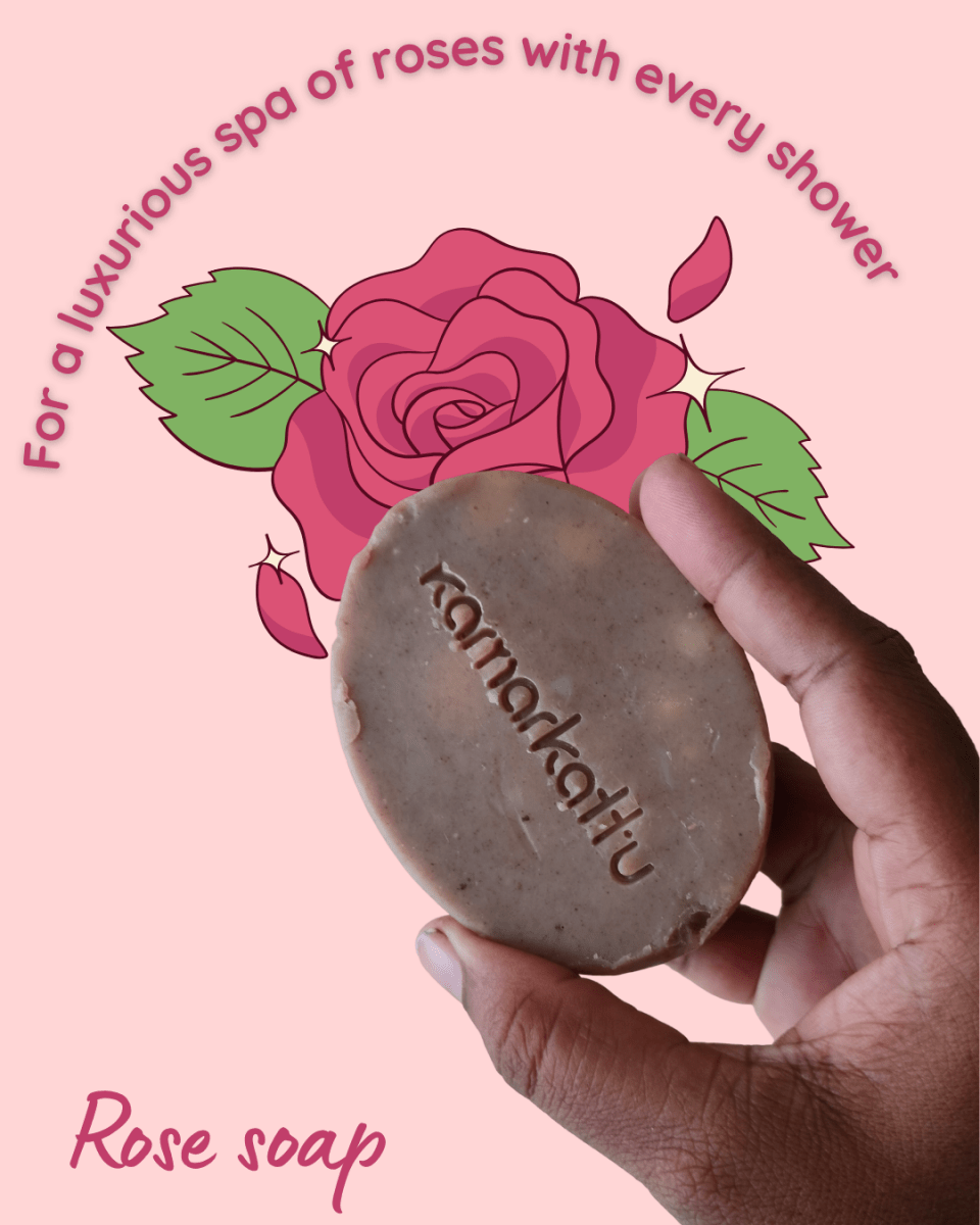 Handmade Spa bars - Rose & Sandalwood – Body Soap by Kamarkattu Ecostore available on Brown Living™. Rose Soap - Pack Of 2 Without Soap Dish. SKU: rs2. Img 5.