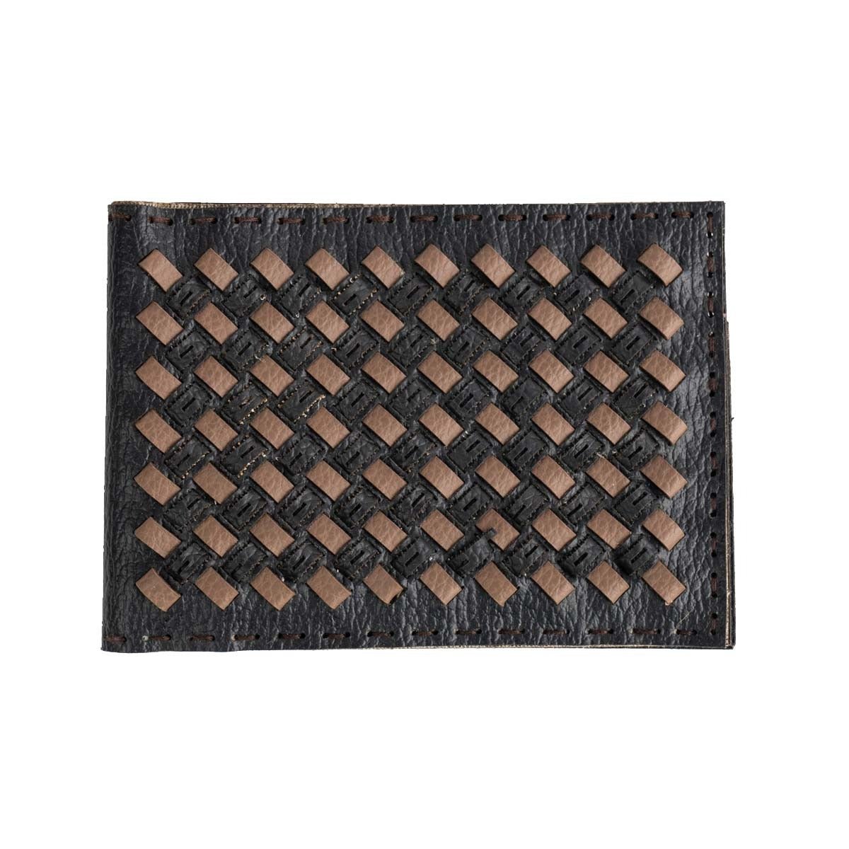 Handwoven Designer Wallet – Eco - Friendly Artisan Craft – Mens Wallet on Brown Living™. SKU: W0010B. Img 1.
