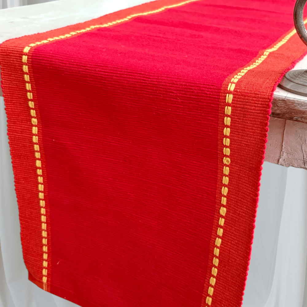 Handwoven Table Runner for Dining Table – 5 & 6 Feet – Table Linens on Brown Living™. SKU: RUNNERONLY - HANDW6FEET. Img 9.