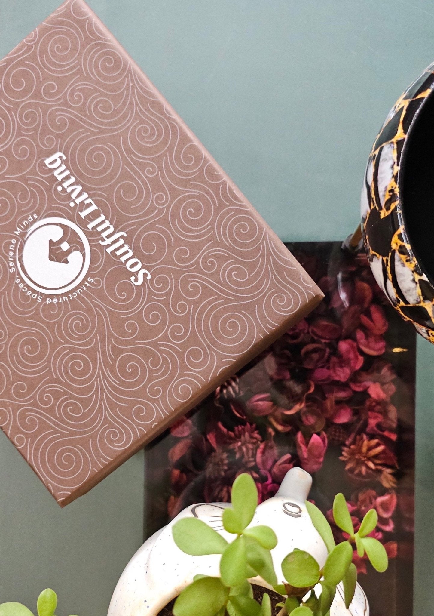 Harmony Haven – Handcrafted Decorative Storage & Organizer – Home Decor on Brown Living™. SKU: HH - 67403RR. Img 1.