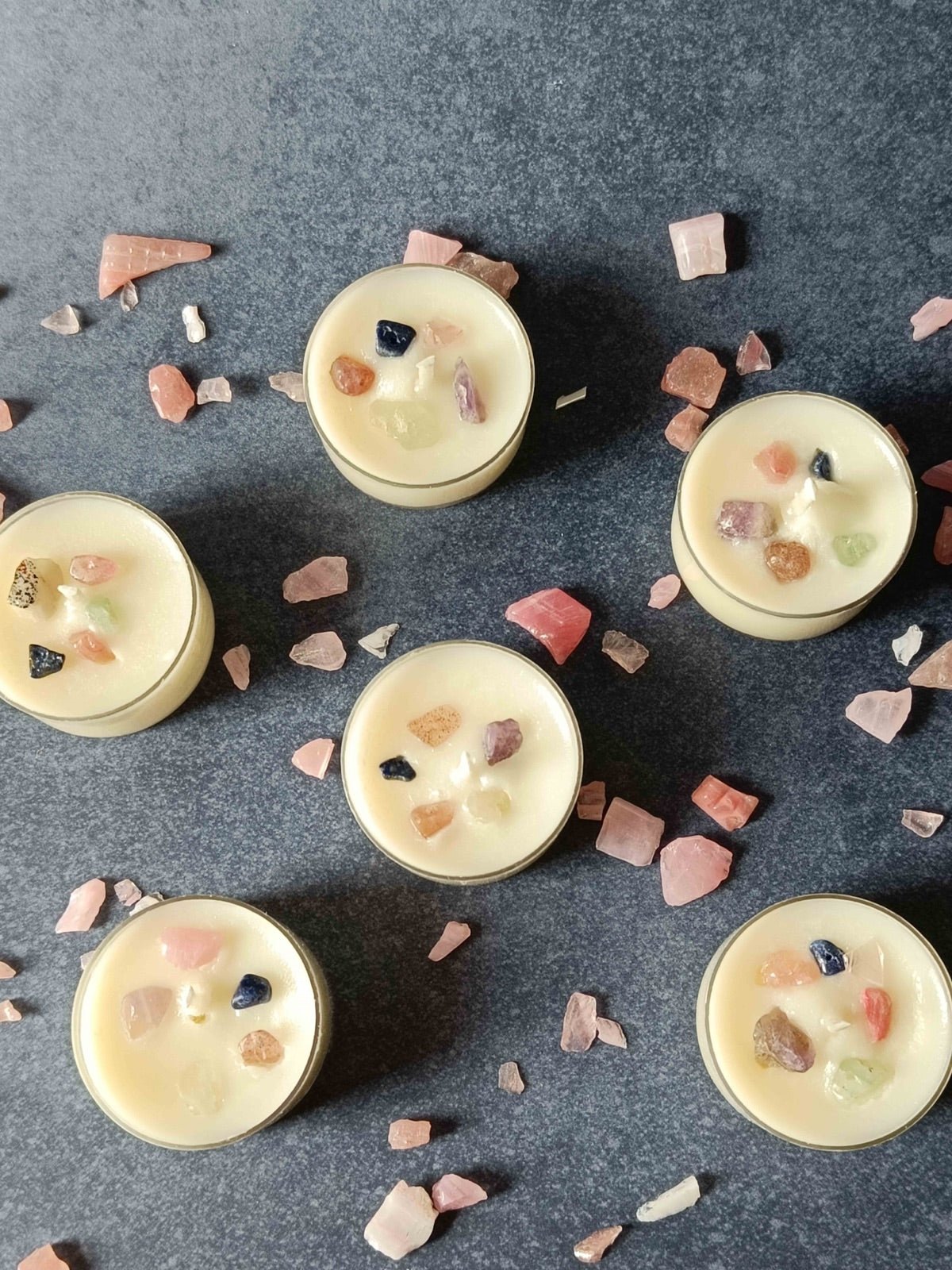 Healing Crystal Tealight - Set of 6 (Sweet Patchouli) | Verified Sustainable by Brown Living™