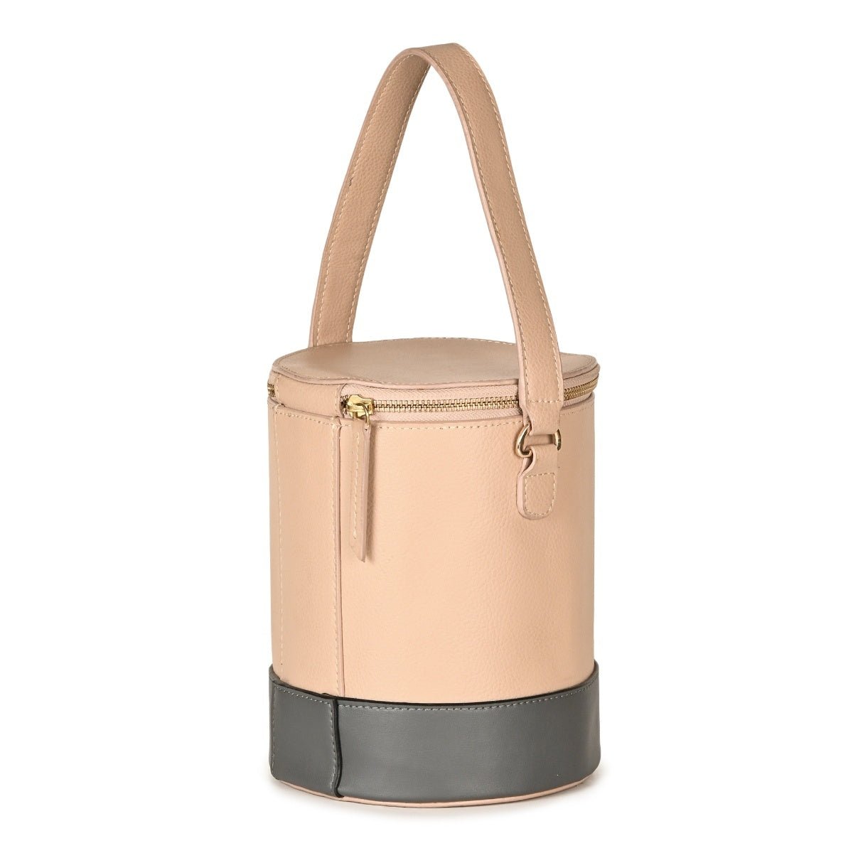 Hemera (Almond & Grey) | Women's bag made with Apple Leather – Womens Handbag on Brown Living™. SKU: BGH 5002. Img 3.