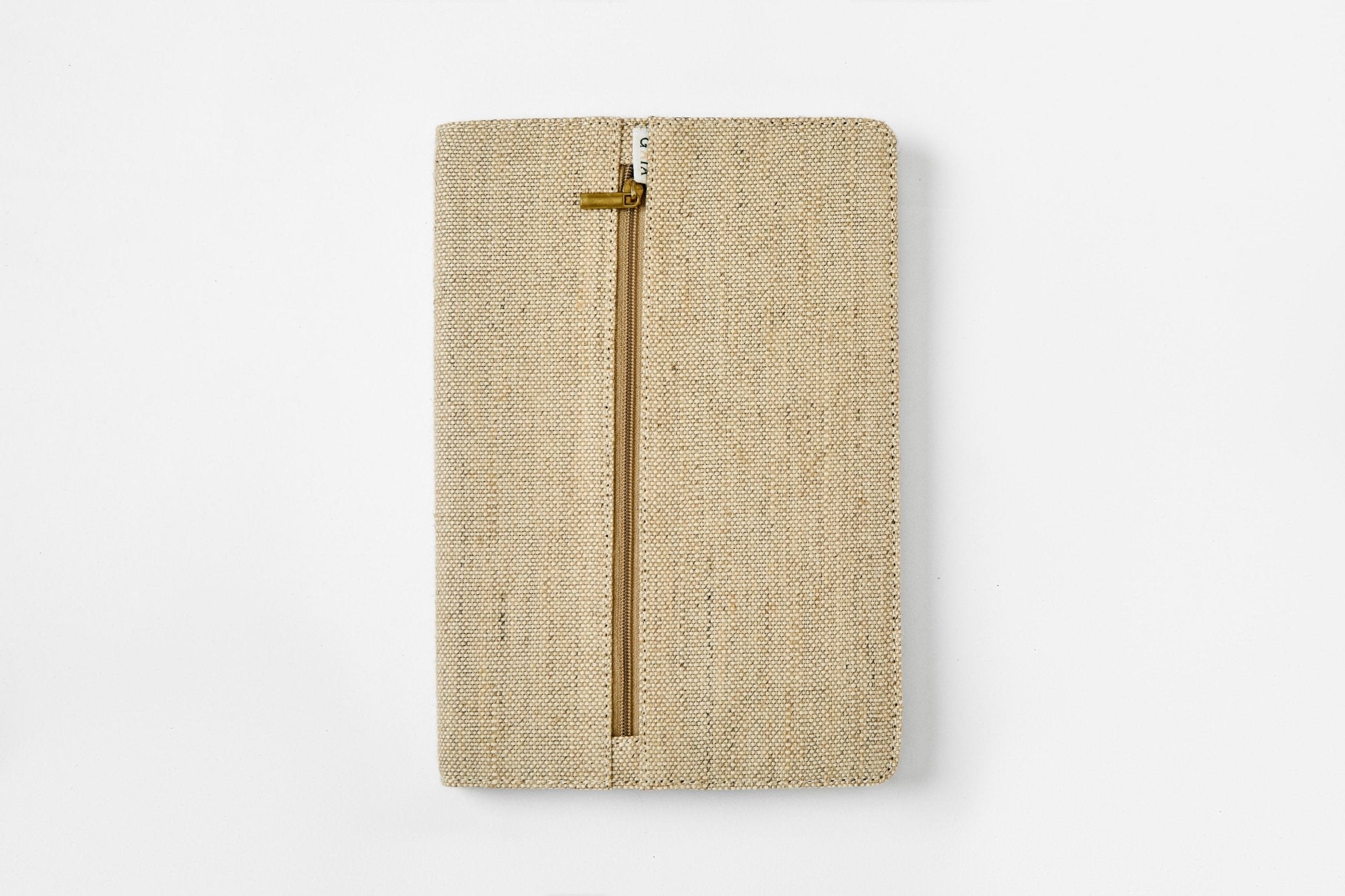 Hemp A5 Diary Cover | Eco - Friendly Notebook Sleeve – Desk Organizers on Brown Living™. SKU: GDC02-NATURAL. Img 7.
