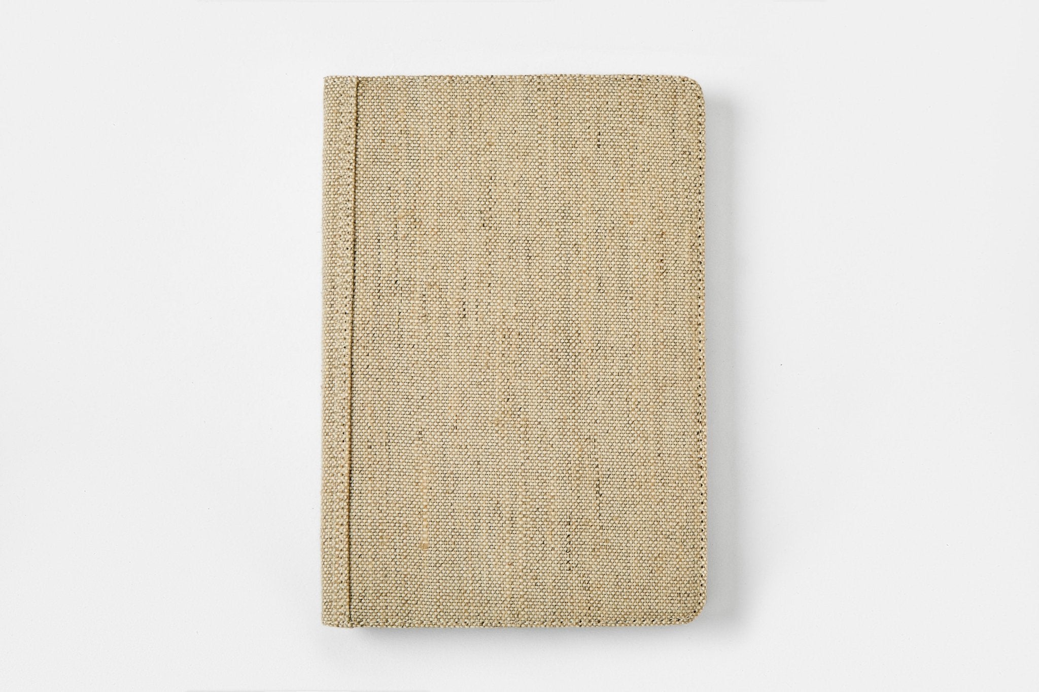 Hemp A5 Diary Cover | Eco - Friendly Notebook Sleeve – Desk Organizers on Brown Living™. SKU: GDC02-NATURAL. Img 8.