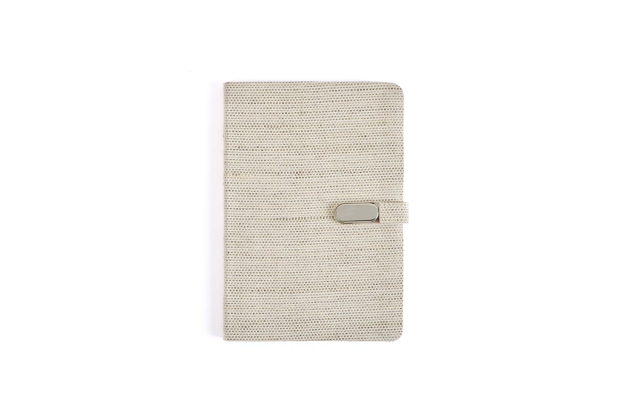 Hemp A5 Diary with Button Flap Closure | Eco - Friendly Handcrafted Note – Notebooks & Notepads on Brown Living™. SKU: GD06-NATURAL. Img 5.