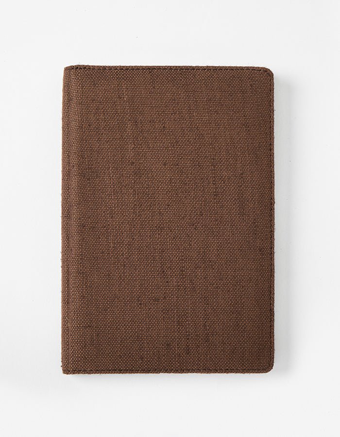 Hemp A5 Non - Dated Diary with Pocket | Eco - Friendly Handmade Journal – Notebooks & Notepads on Brown Living™. SKU: GD02-BROWN. Img 14.