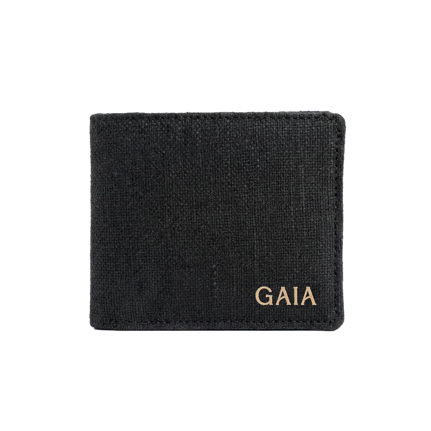 Hemp Classic Bifold Men’s Wallet Eco Friendly Minimal Wallet – Mens Wallet on Brown Living™. SKU: GWL03-BLACK. Img 3.