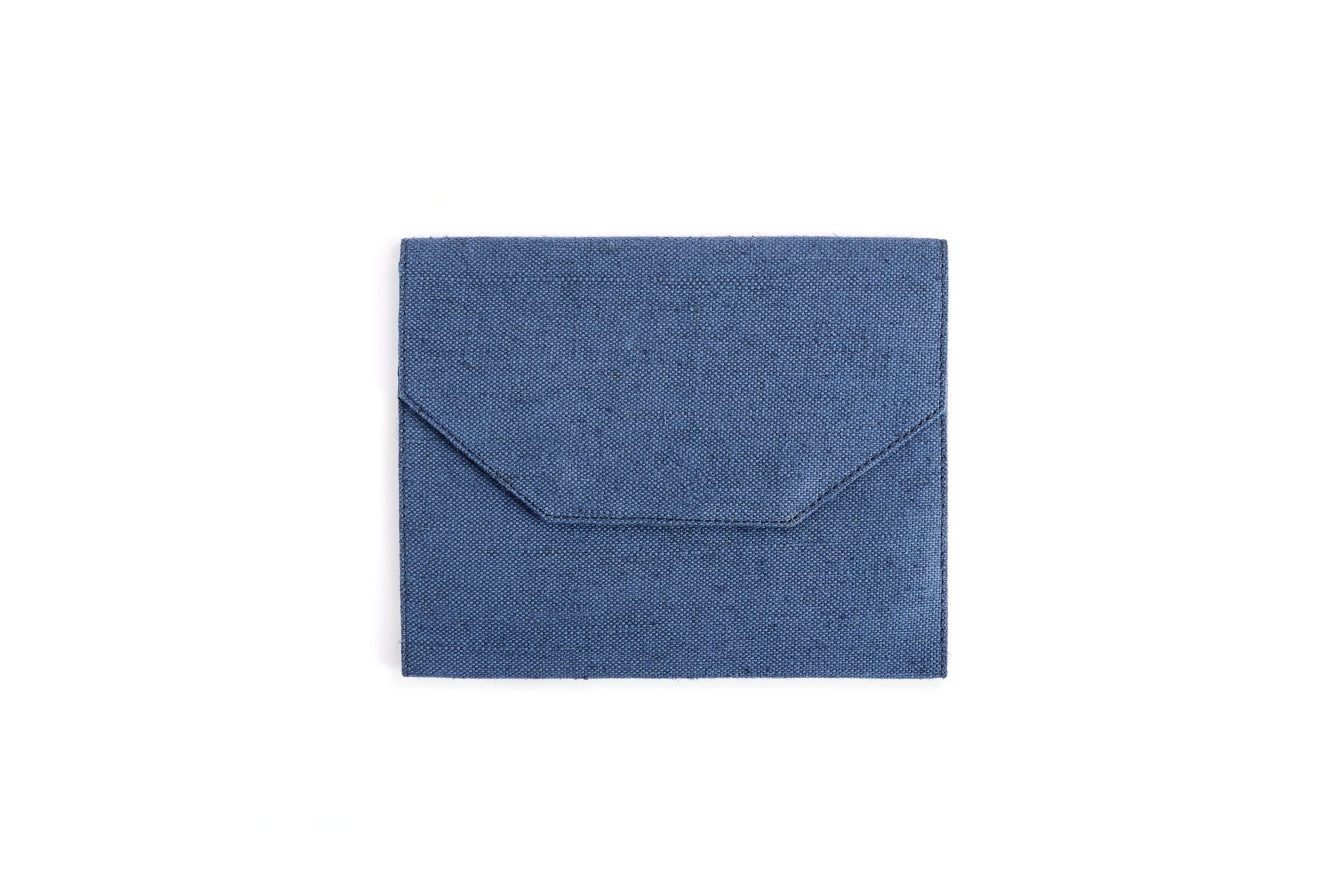 Hemp Diary Organiser | Handcrafted Hemp Fabric Notebook Holder – Organizers on Brown Living™. SKU: GDO01-NAVYBLUE. Img 2.