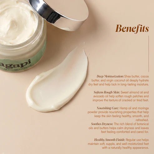 Hemp Moringa Foot Cream- 55g – Foot Cream on Brown Living™. SKU: HMFC-01. Img 2.