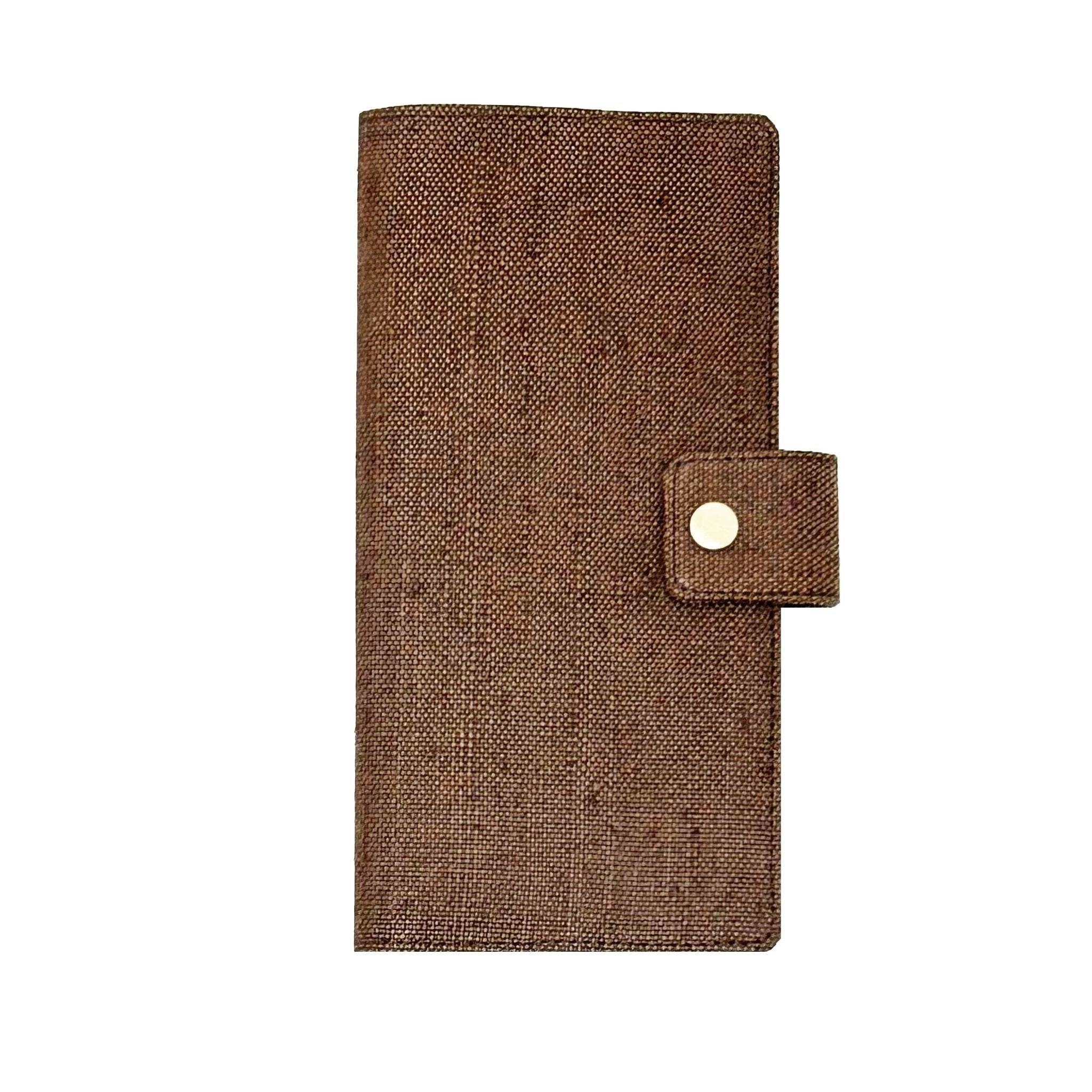 Hemp Multi - Utility Passport Holder | Eco - Friendly Travel Organizer – Passport Wallet on Brown Living™. SKU: GPH02-BROWN. Img 2.