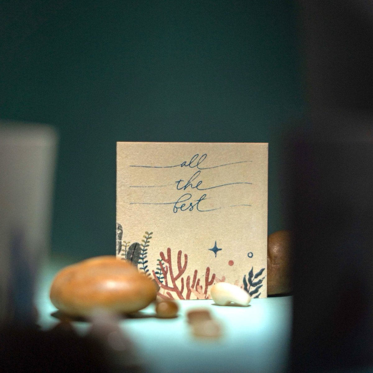 Hemp Paper Gift Cards | Set 5 Envelopes | Uttarakhand, Samudra & Pushp – Greeting & Note Cards by Pravaah India available on Brown Living™. Samudra Gift Cards Set . SKU: PRA23ST01GC. Img 5.