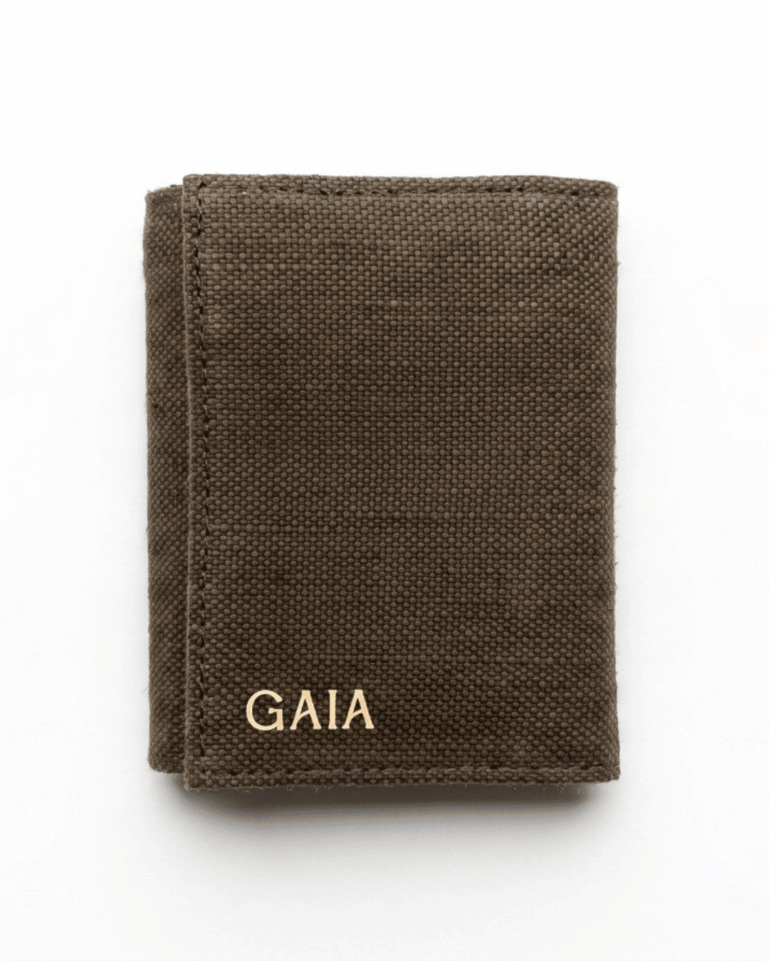 Hemp Plain 3 Fold Unisex Wallet Eco Friendly Minimal Wallet – Wallets on Brown Living™. SKU: GWL05-OLIVE. Img 11.
