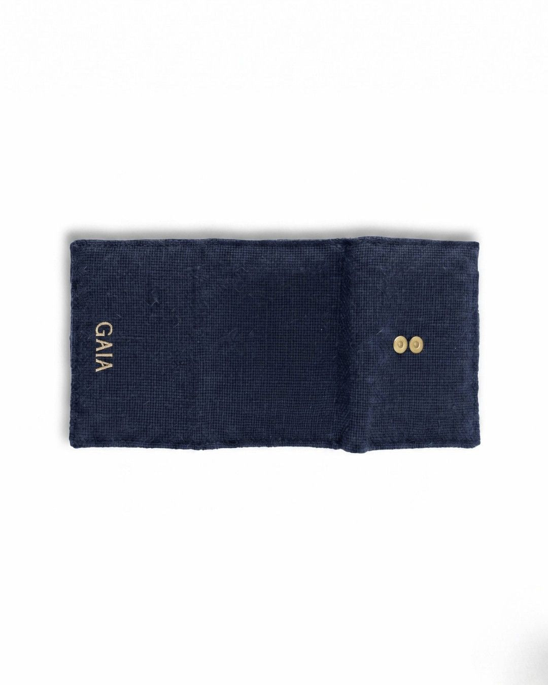 Hemp Plain Trifold Unisex Wallet Eco Friendly Minimal Wallet – Mens Wallet on Brown Living™. SKU: GWL04-NAVYBLUE. Img 9.