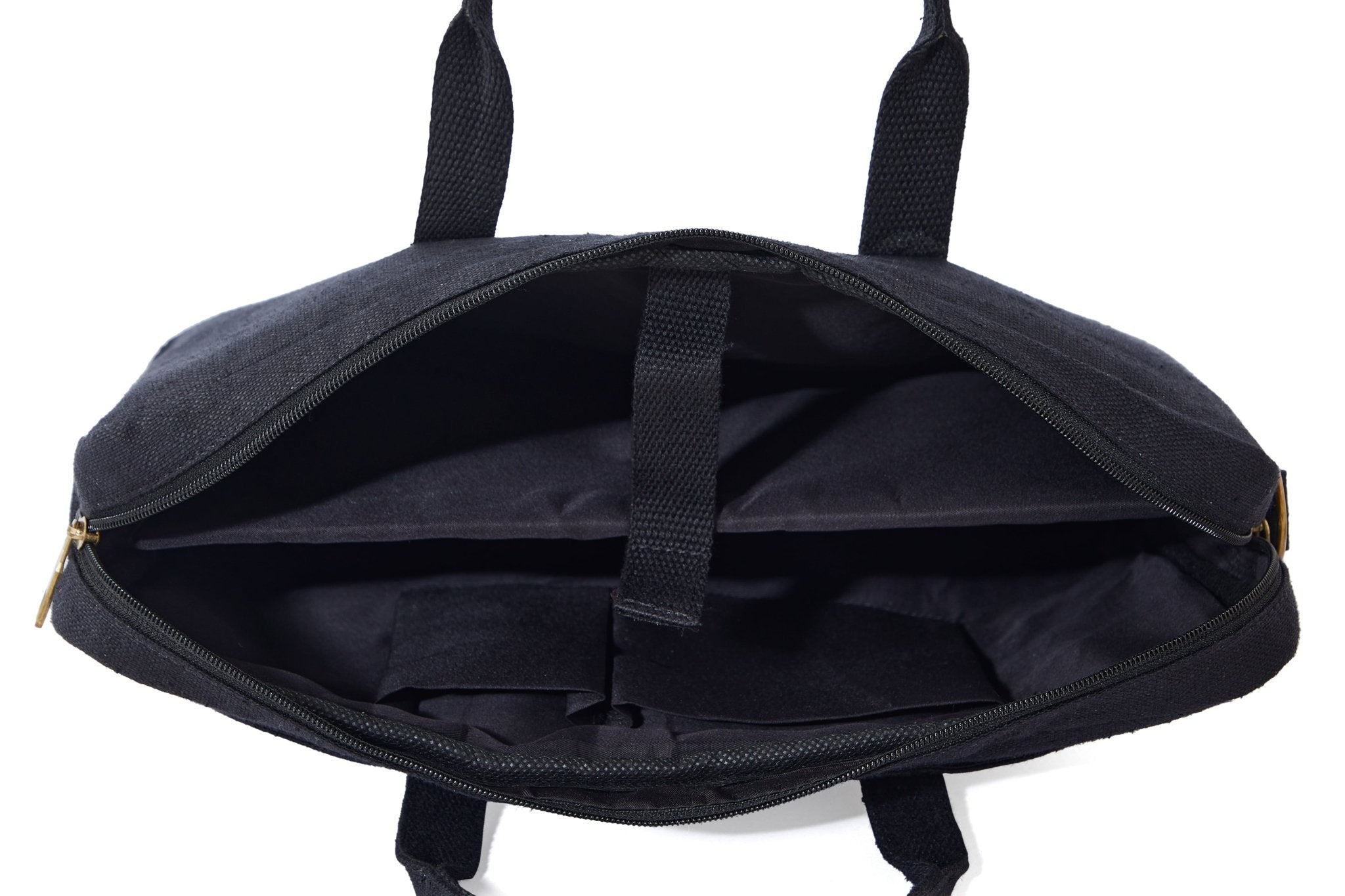 Hemp Solid Laptop Bag | Eco - Friendly & Durable Work Companion – Laptop Sleeve on Brown Living™. SKU: GLB02-BROWN. Img 17.