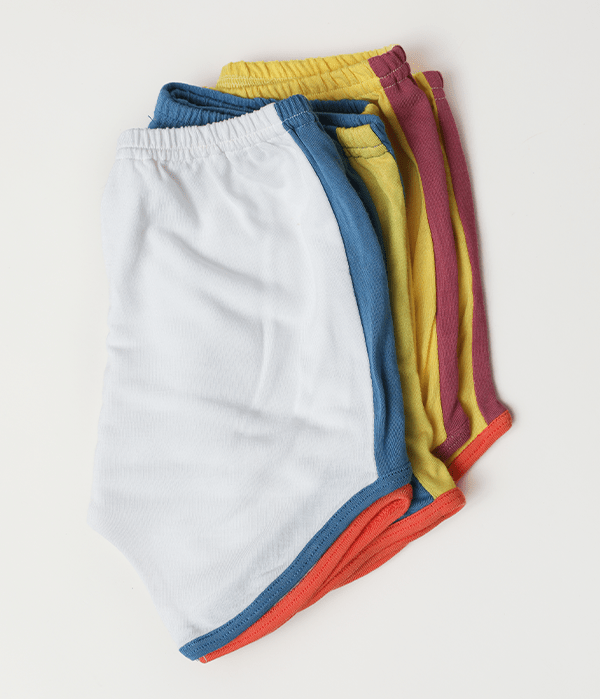 Herb Dyed Baby Play Shorts For Comfort & Easy Movement – Kids Shorts on Brown Living™. SKU: PSBB03006. Img 2.