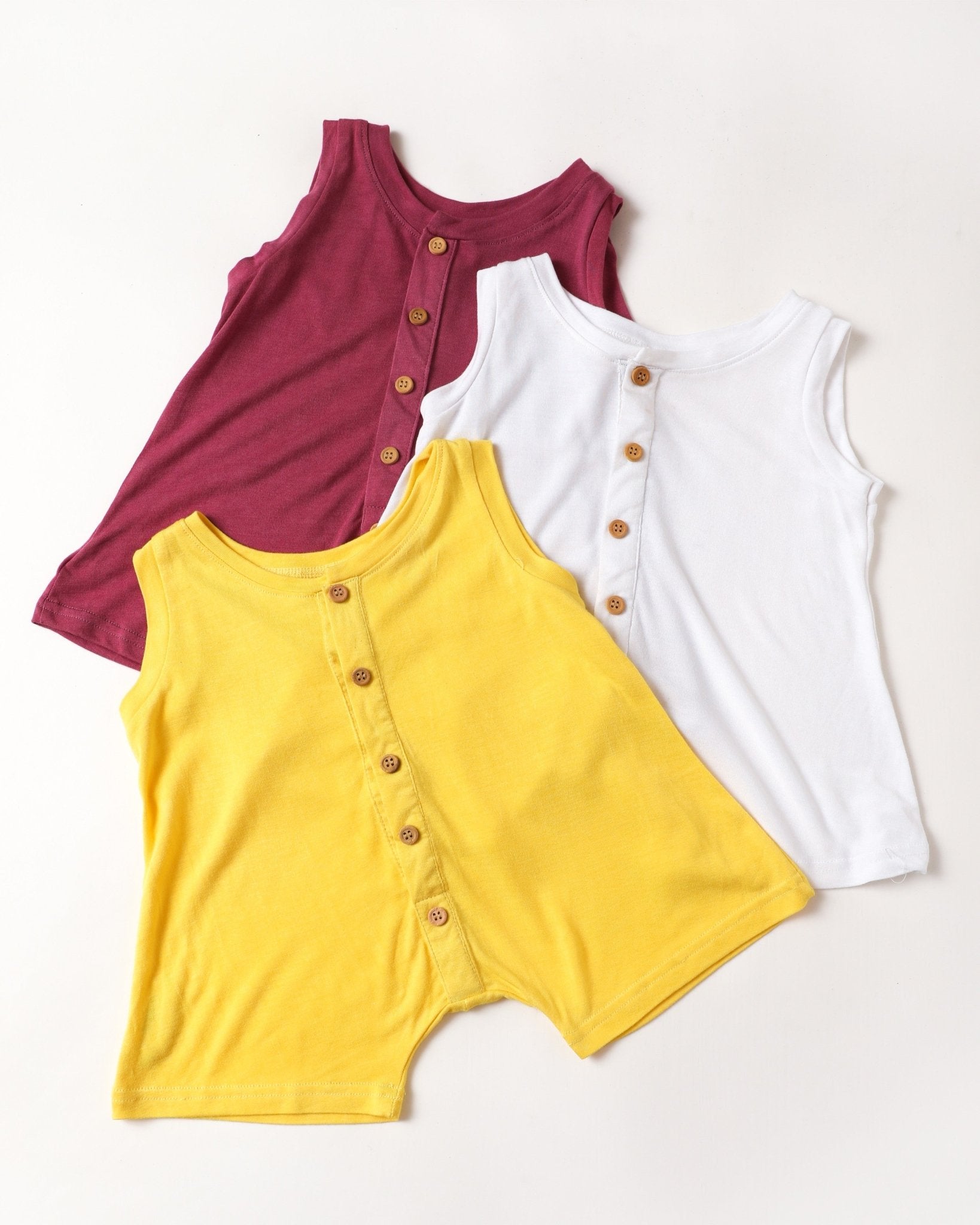 Herb Dyed Baby Play Suit For Comfort & Easy Movement – Kids Daywear Sets on Brown Living™. SKU: PSY03006. Img 1.