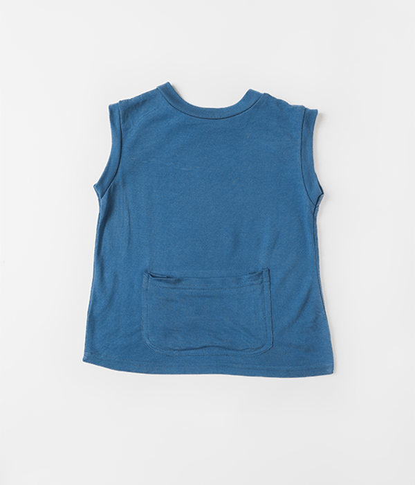 Herb Dyed Summer Pocket Tee For Babies | Soft & Breathable – Kids Daywear Sets on Brown Living™. SKU: SPTB03001. Img 5.