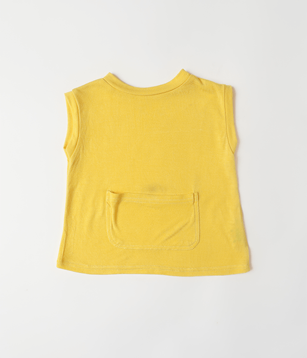 Herb Dyed Summer Pocket Tee For Babies | Soft & Breathable – Kids Daywear Sets on Brown Living™. SKU: SPTY03011. Img 1.