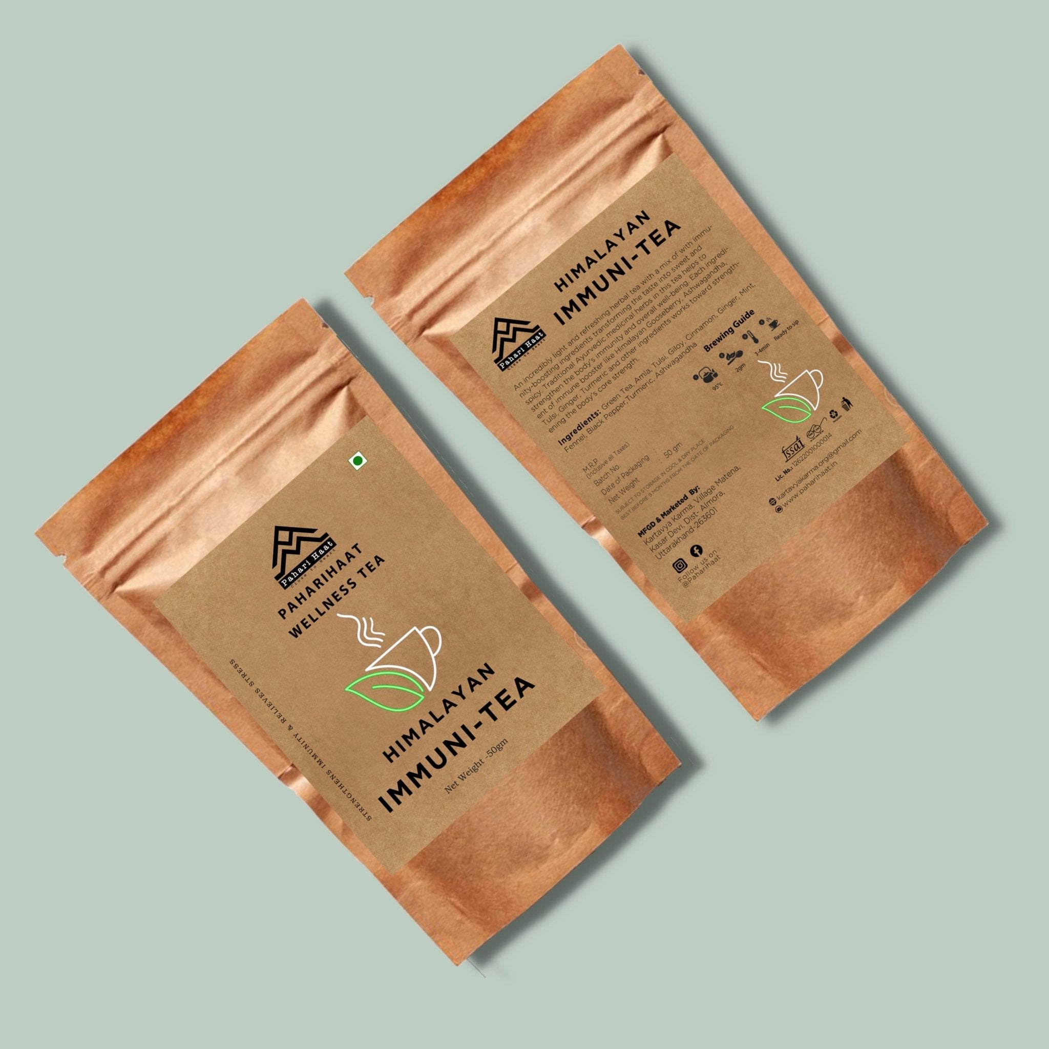 Himalayan Immuni - Tea – Herbal Blend for Natural Immunity Boost – Tea on Brown Living™. SKU: HIMT-50. Img 2.