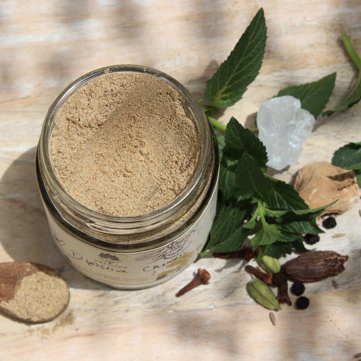 Homemade Natural Digestive Churan – Health & Energy Drinks on Brown Living™. SKU: Diges_100gms. Img 2.