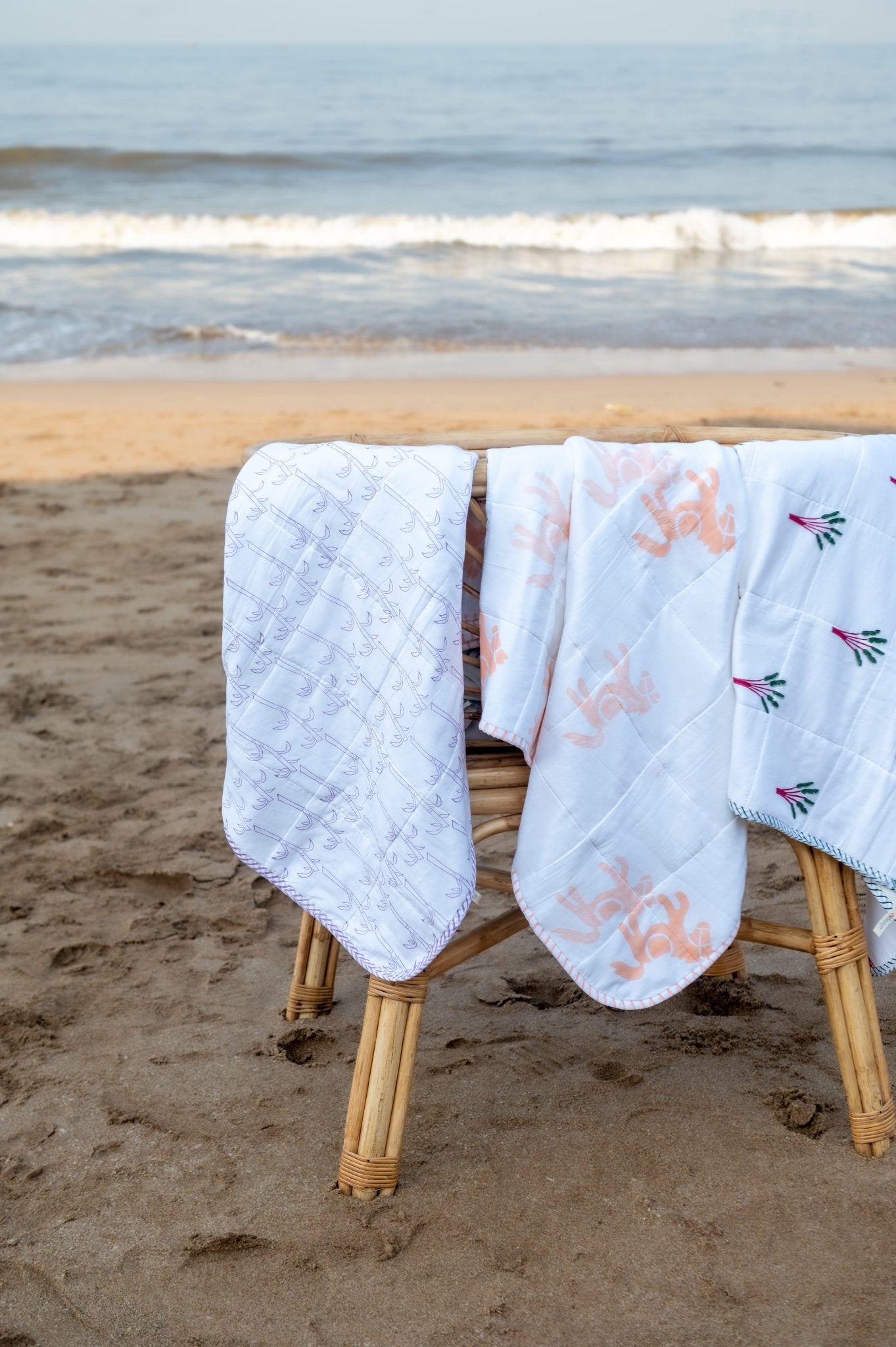 Hooded Baby & Kids Towel in Circus Peach Print – Bath Linens on Brown Living™. SKU: MSY-00431E-Peach. Img 5.
