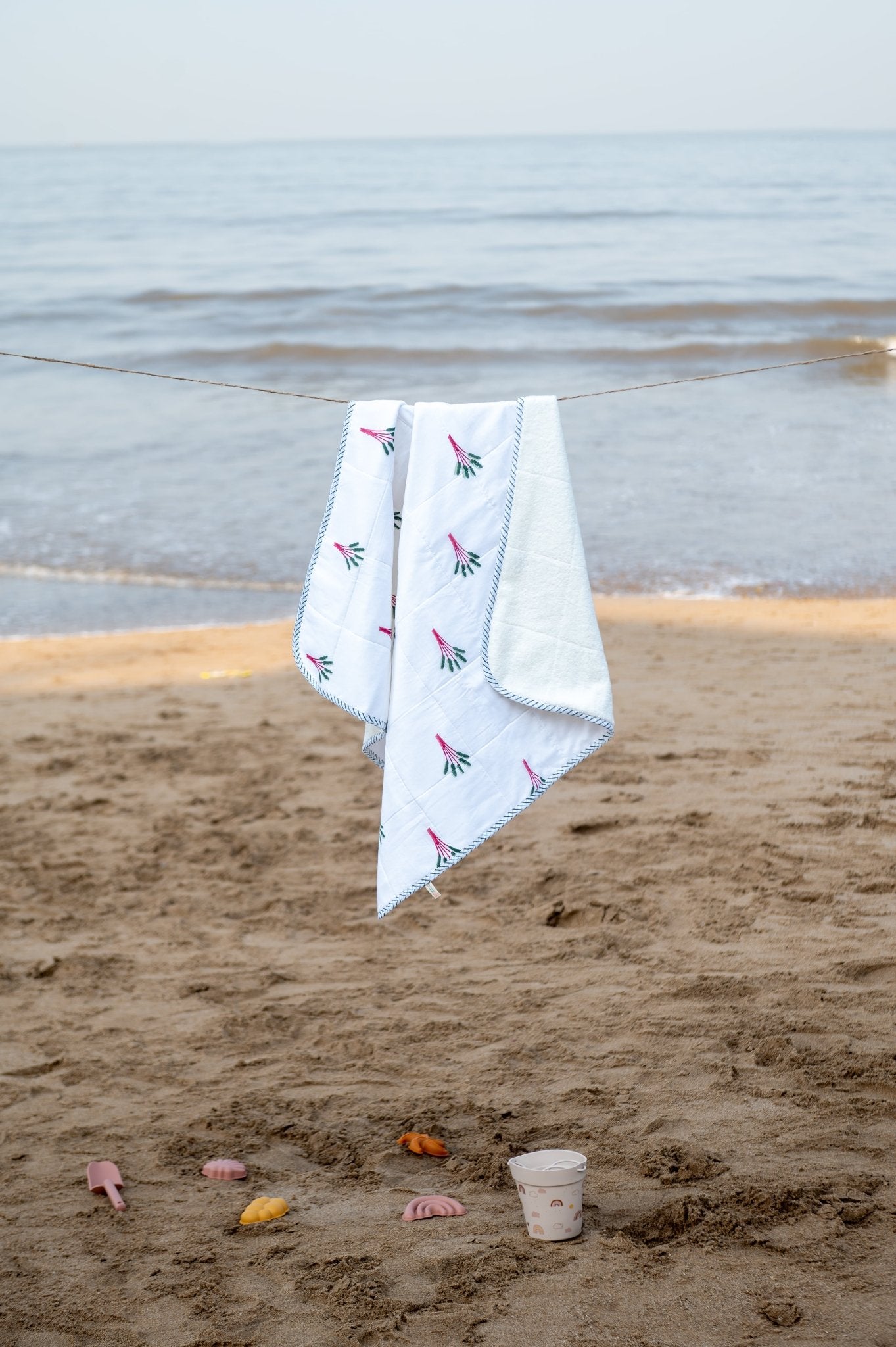 Hooded Baby & Kids Towel in Elle Earthy Print – Bath Linens on Brown Living™. SKU: MSY-00431B-Earthy. Img 3.