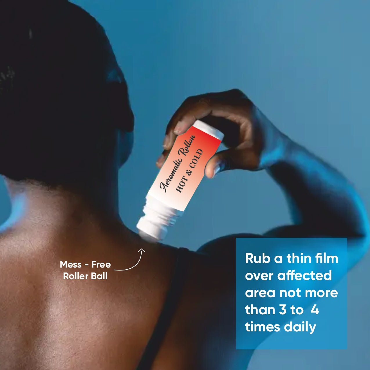 Hot & Cold Roll - On for Pain Relief – Natural Relief Aromatherapy – Essential Oils on Brown Living™. SKU: Aromatic-01. Img 4.