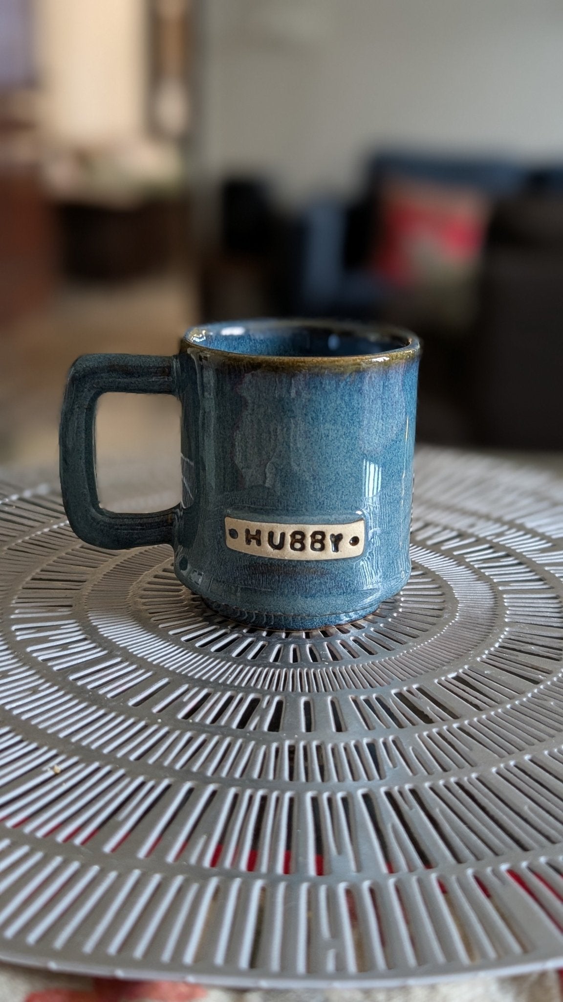 Hubby Cup Coffee Mug Gift For Husband – Mugs on Brown Living™. SKU: HUBBY_B_MUG. Img 4.