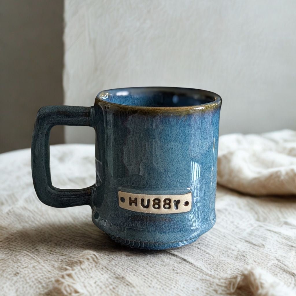 Hubby Cup Coffee Mug Gift For Husband – Mugs on Brown Living™. SKU: HUBBY_B_MUG. Img 1.