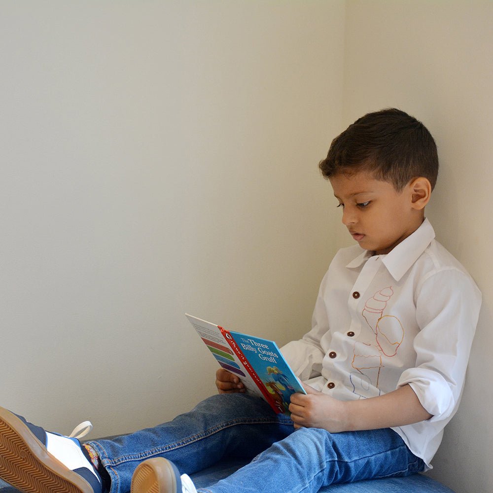 Ice Cream Embroidered Cotton Shirt – Kids Shirts on Brown Living™. SKU: IECS - 01. Img 11.