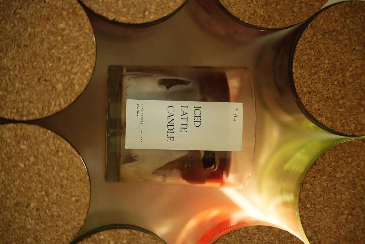 Iced Latte Scented Soy Wax Coffee Aroma Candle – Candles & Fragrances on Brown Living™. SKU: SS-42. Img 2.