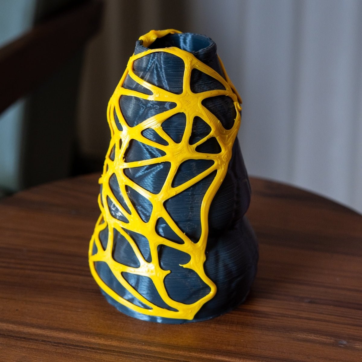 Immerse Amarvel Plant - Based Grey & Yellow Vase – Home Decor on Brown Living™. SKU: IMAMEDPLGRA029. Img 1.